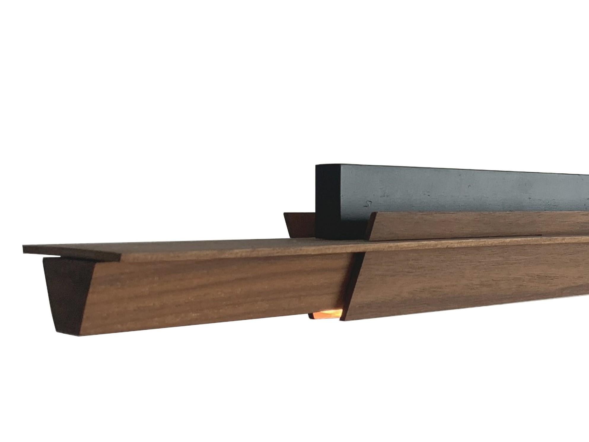 XXIe siècle et contemporain Lustre en bois de noyer The Netherlands en vente
