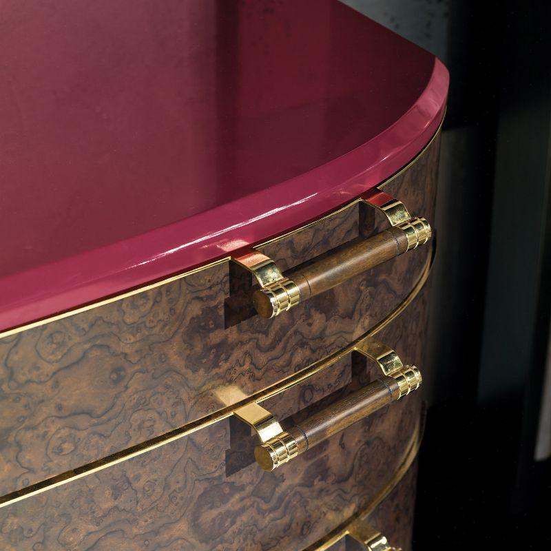Walnut Wood Dresser In New Condition In Milan, IT