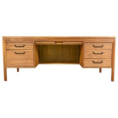Walnut Wood Executive Desk, 1960s