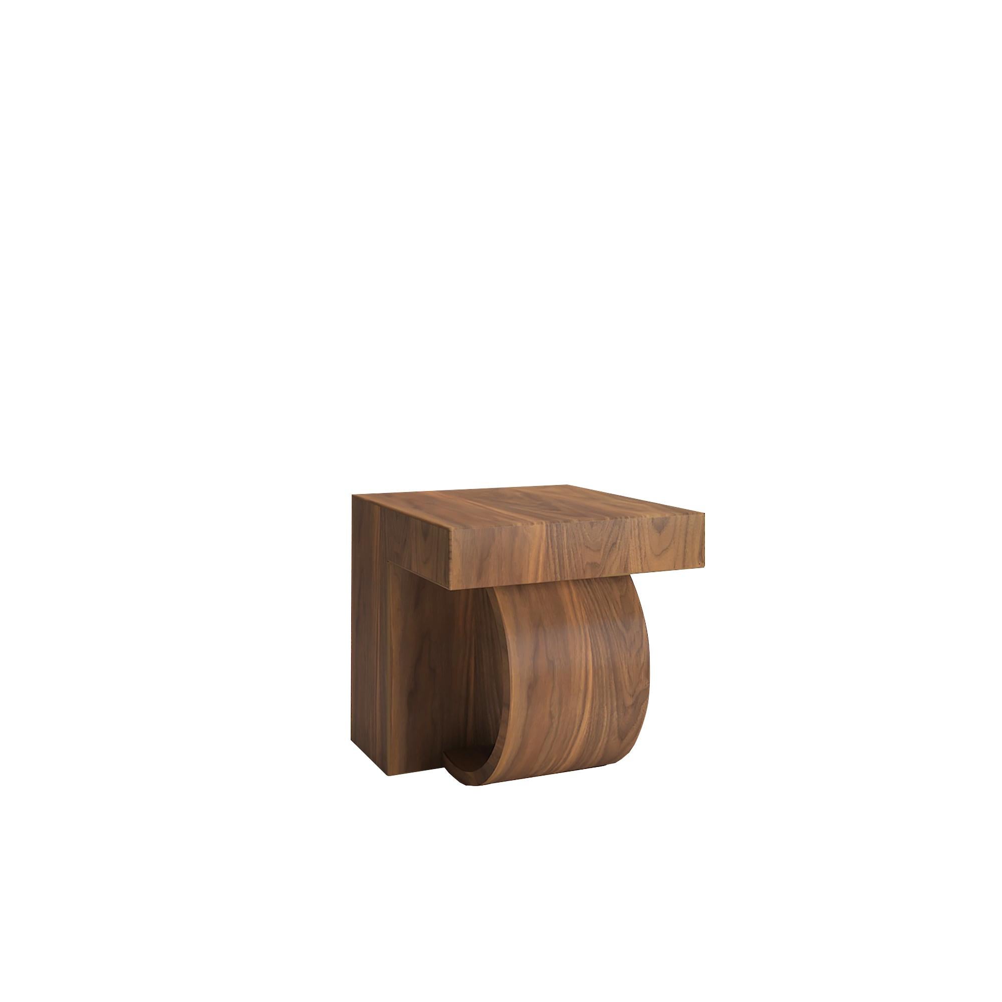 Modern Walnut wood modern coffee table  For Sale