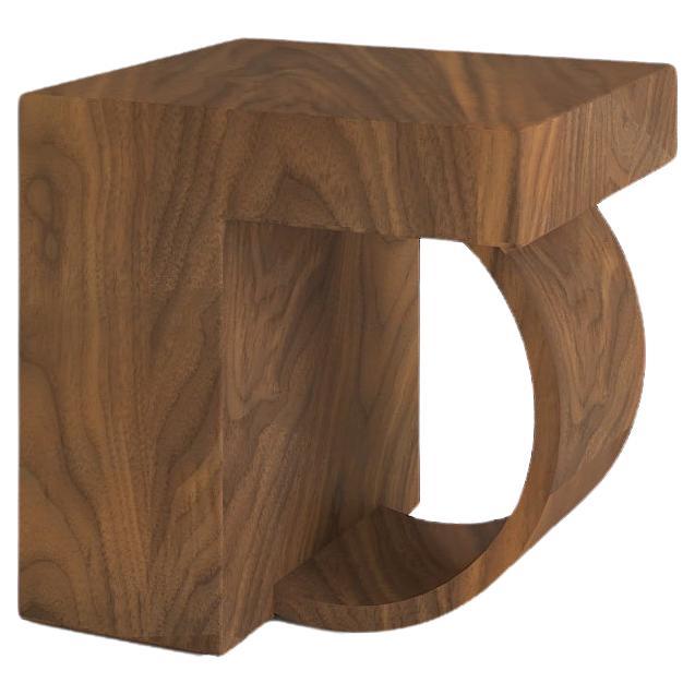 Walnut wood modern coffee table  For Sale