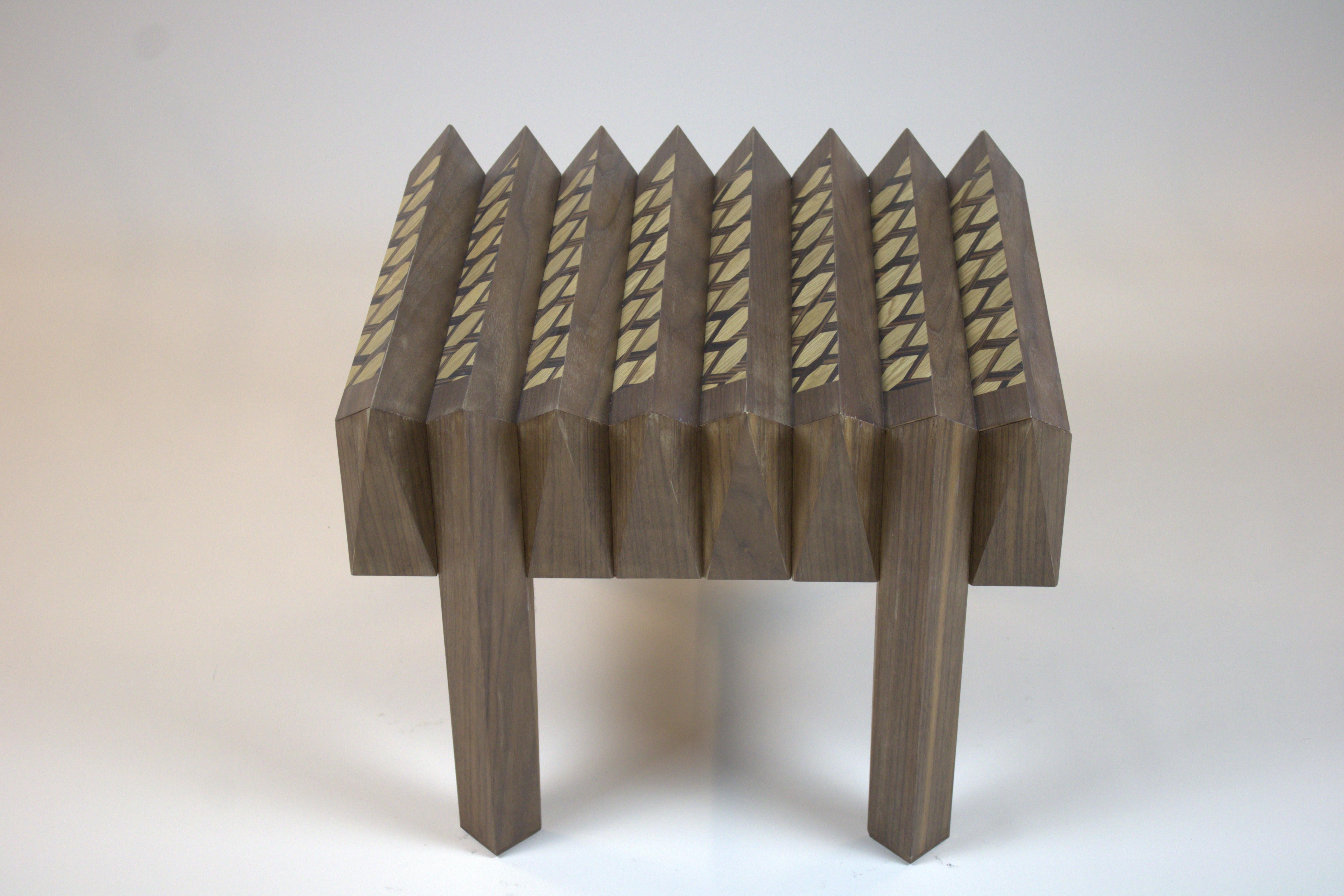 Walnut Wood Side Table The Netherlands By Sordile For Sale 4