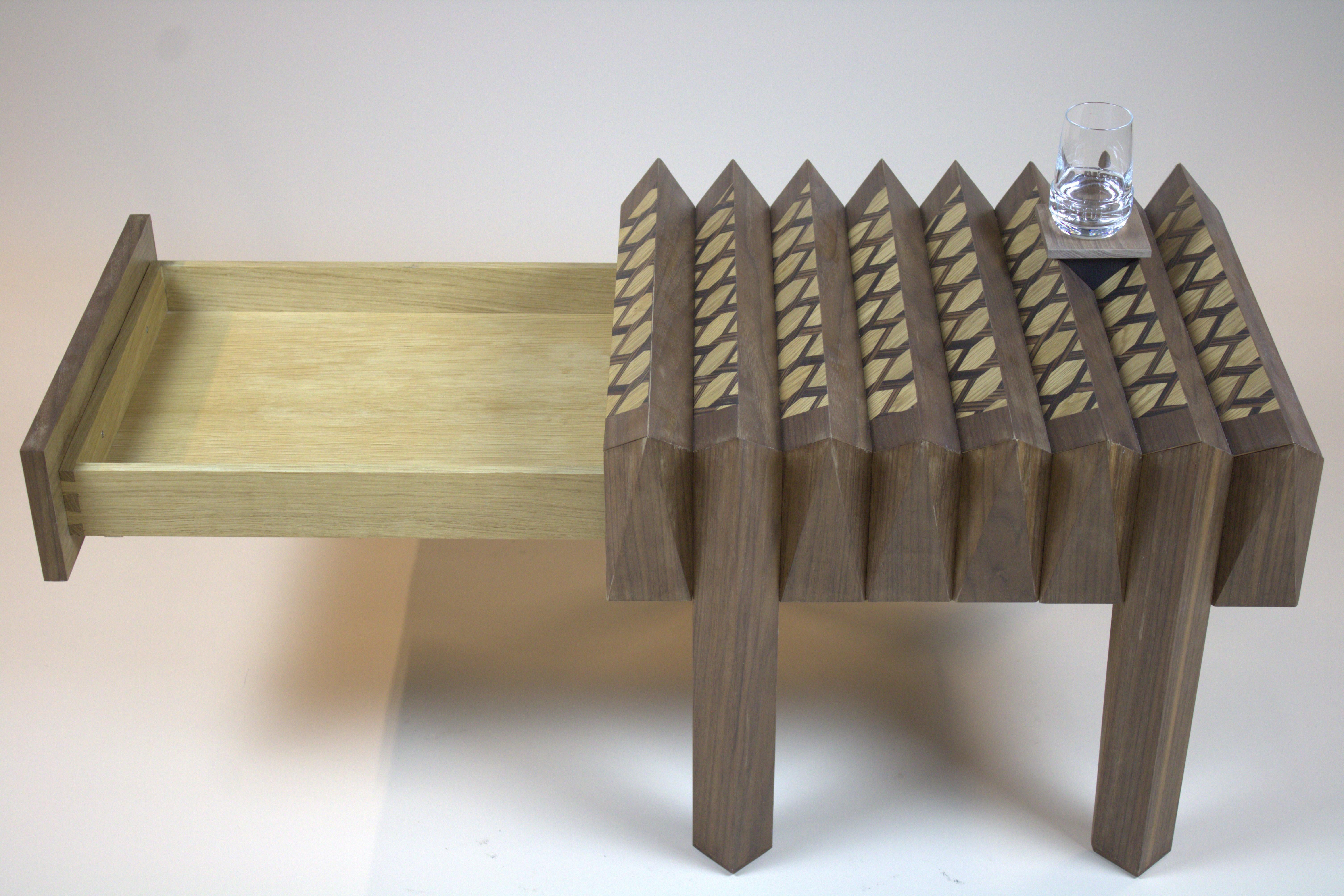 Walnut Wood Side Table The Netherlands By Sordile For Sale 6