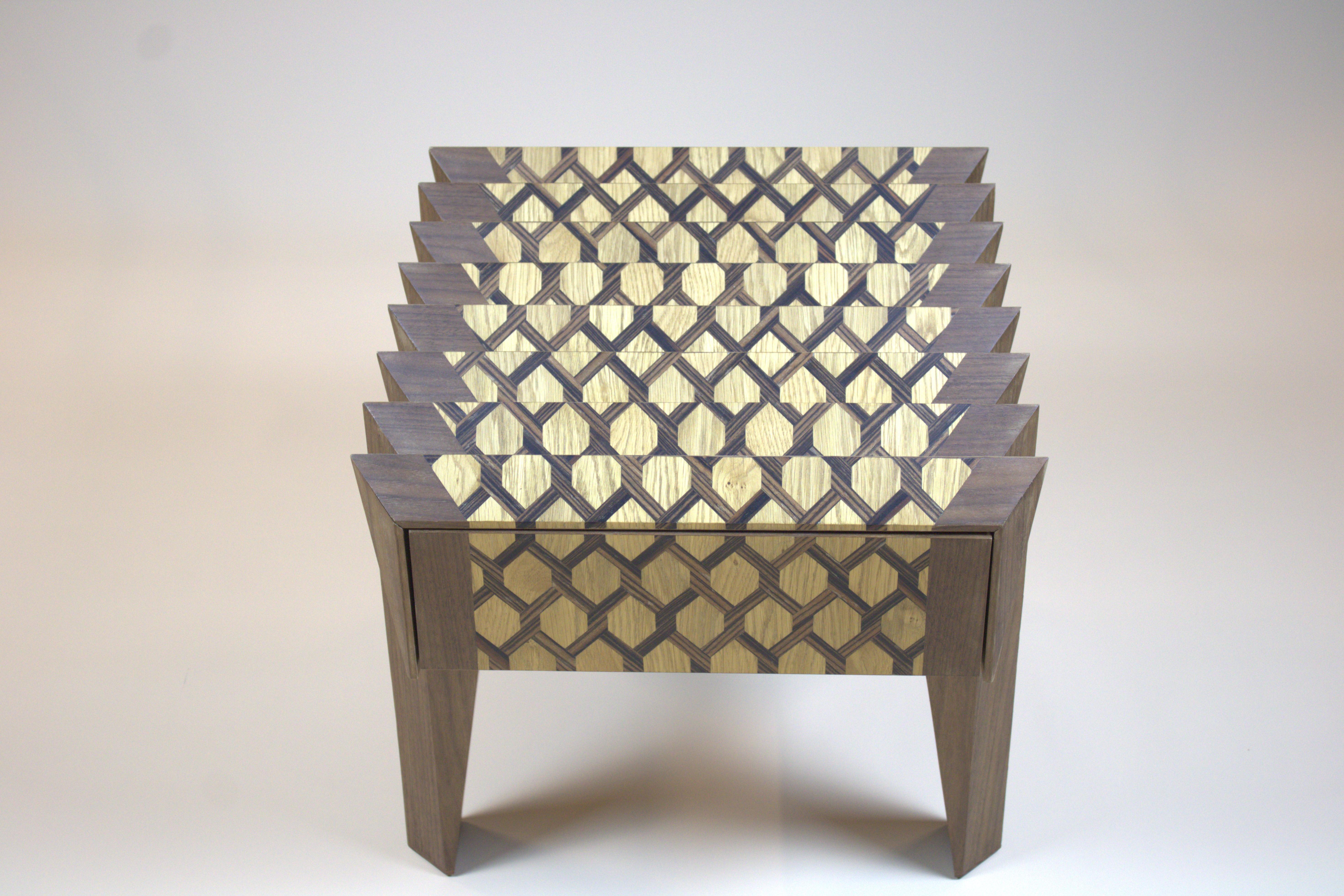 Dutch Walnut Wood Side Table The Netherlands By Sordile For Sale