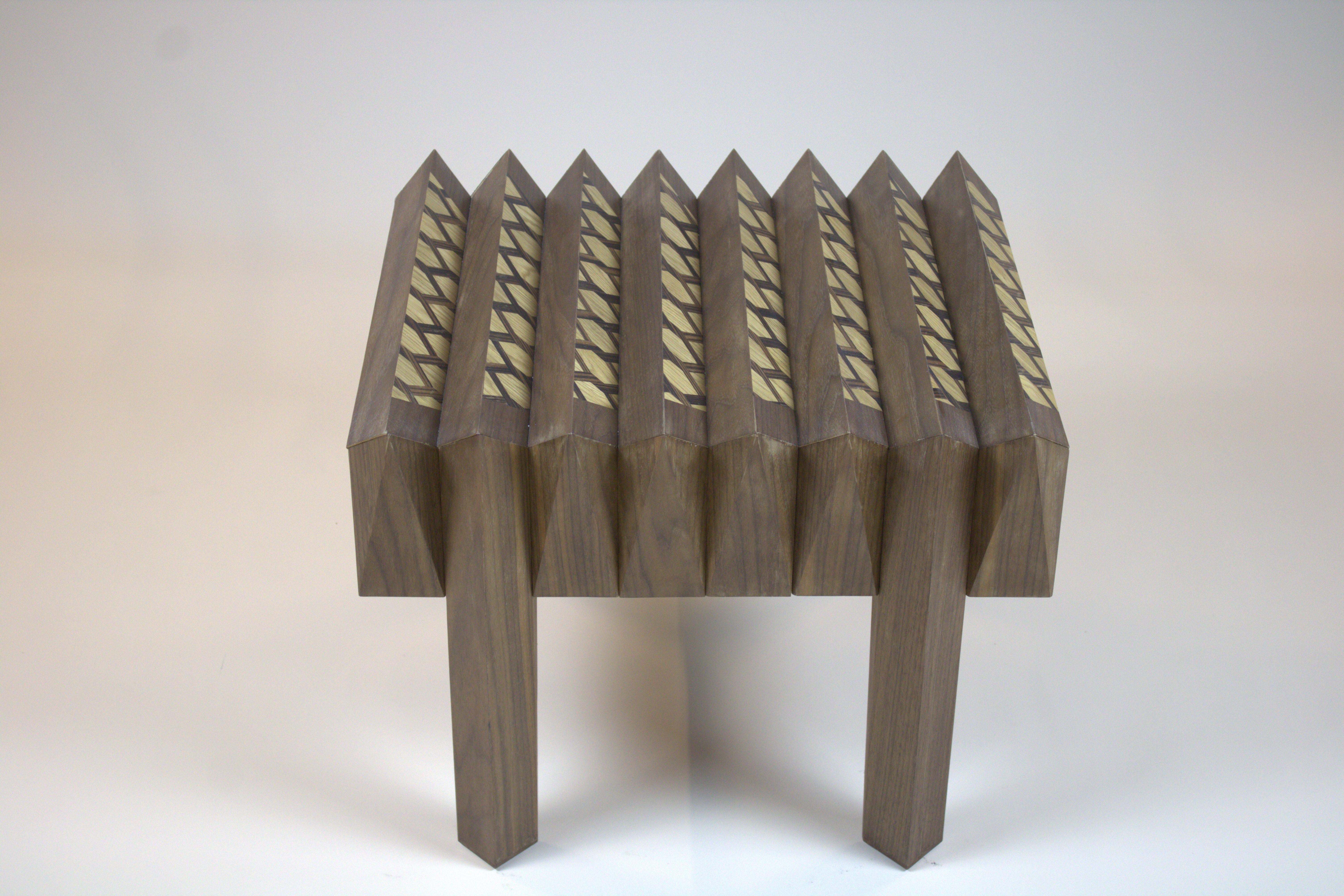 Ebony Walnut Wood Side Table The Netherlands By Sordile For Sale