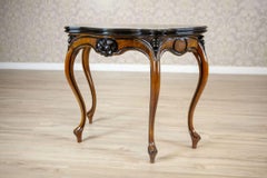 Walnut Wood & Veneer Card Table From the Late 19th Century