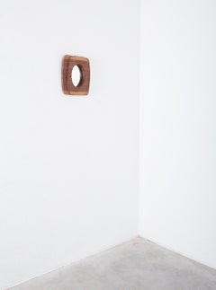 Espejo de pared de madera de nogal, mediados de siglo, Francia