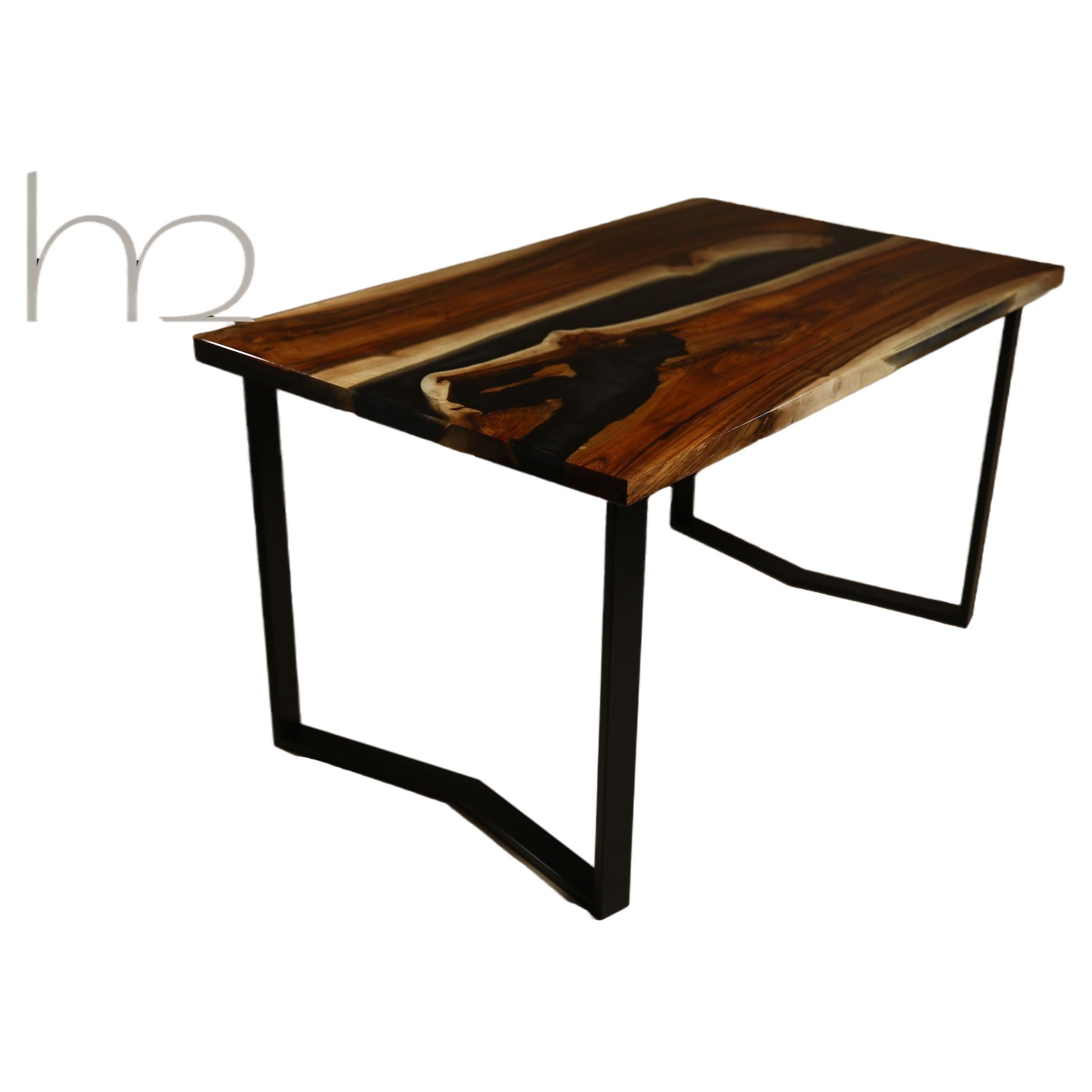 Schreibtisch aus Nussbaumholz Handgefertigter Schreibtisch für Führungskräfte Zeitgenössischer französischer Luxus-Schreibtisch
