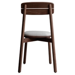 Walnut wooden sungari chair with cushion