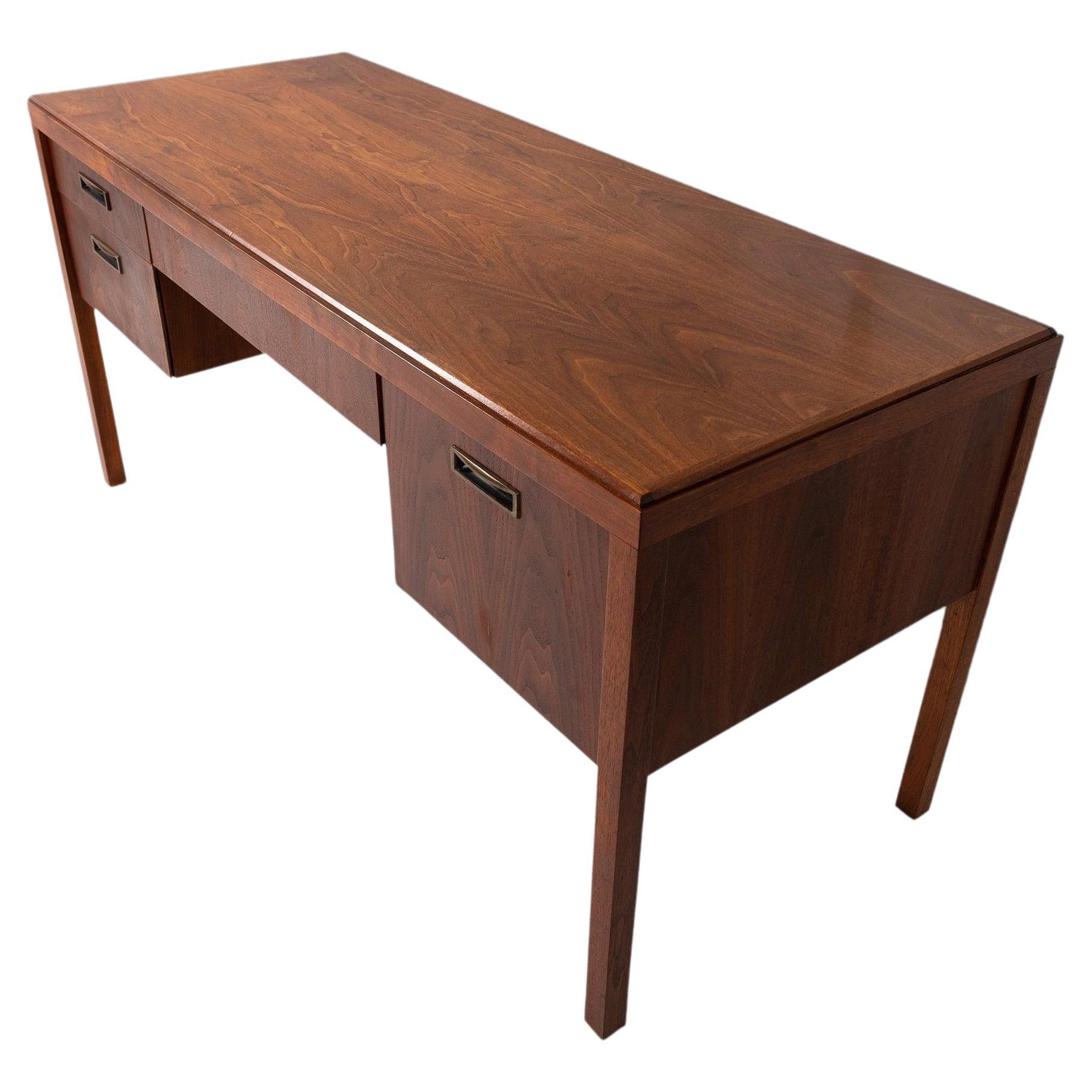 Walnut Writing Desk in the Manner of Jens Risom, c. 1960s