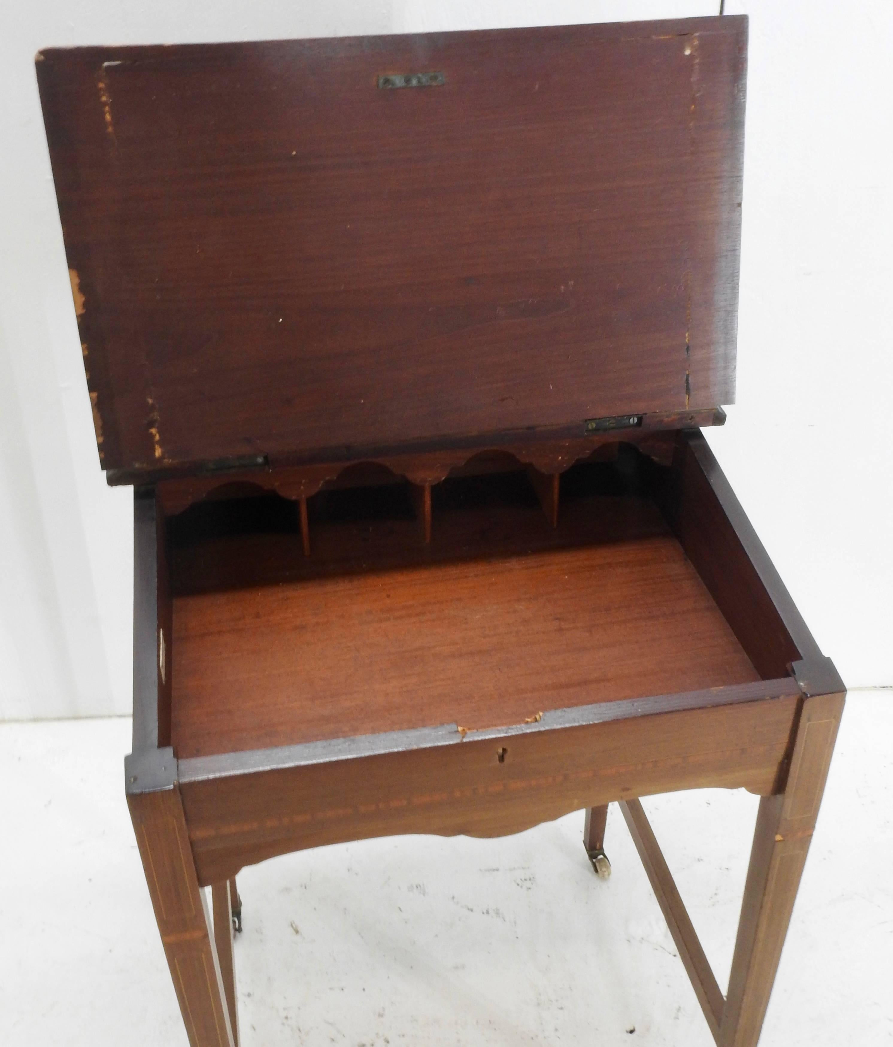 antique lift top writing desk