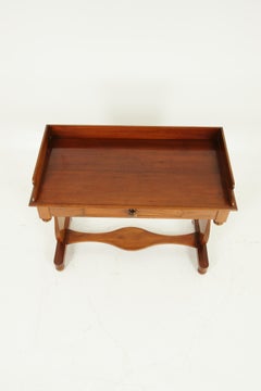 Antique Writing Table, Antique Desk, Hall Table, Walnut, Scotland, 1875, B1600