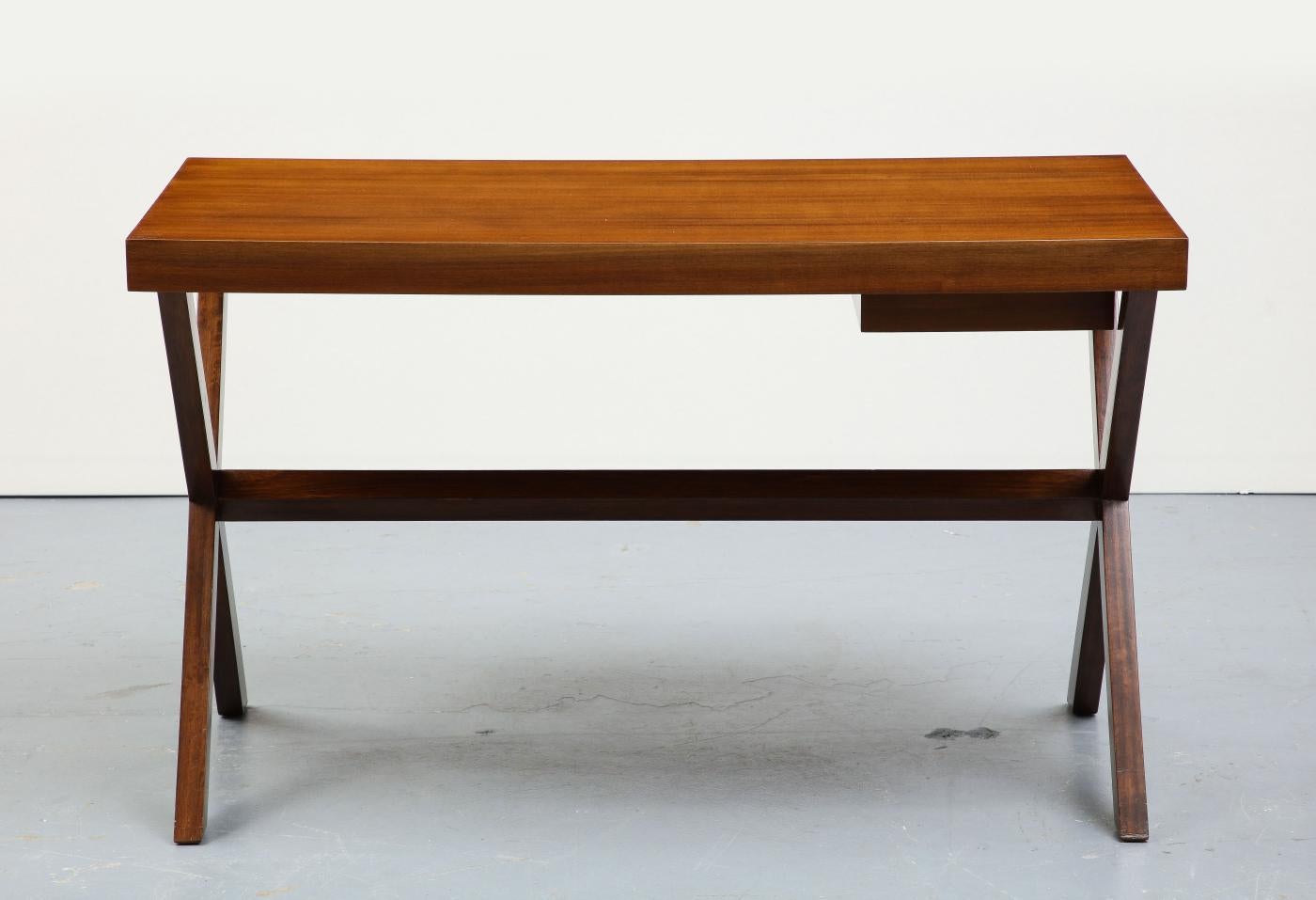 Walnut X-Leg Desk, 20th Century 1