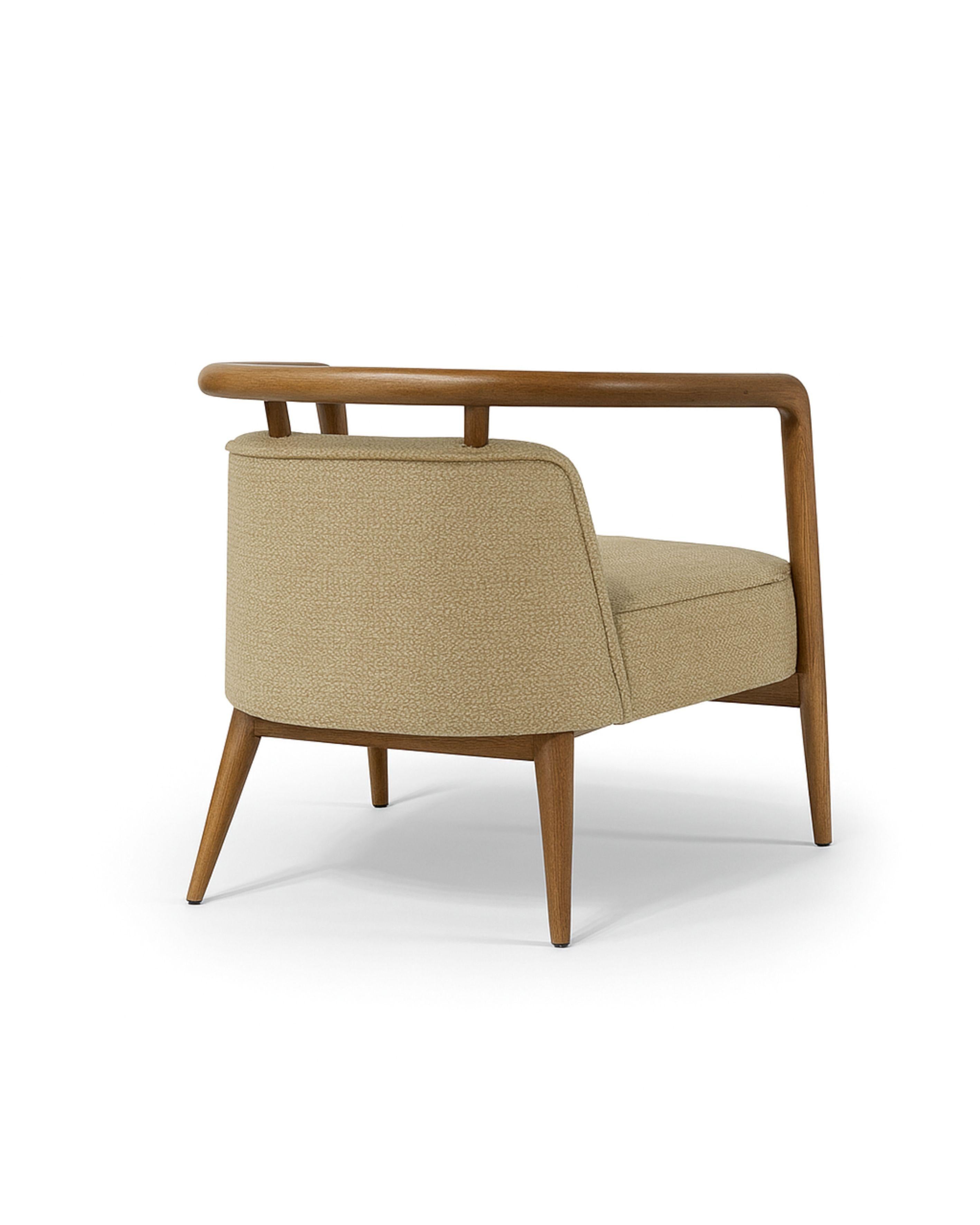 Nogal, Marrón Amarillo Sillón Moderno Essex Escandinavo moderno en venta