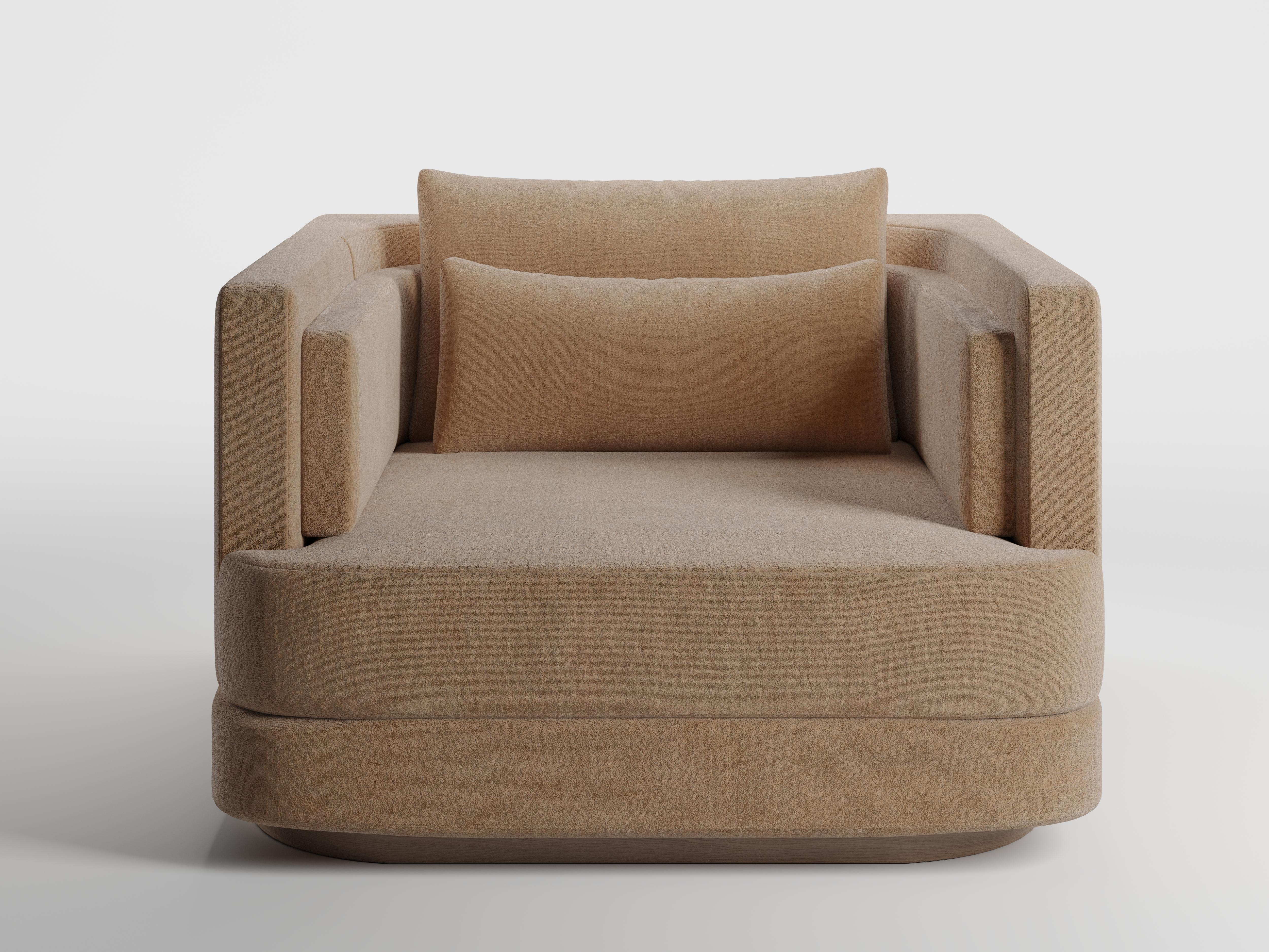 Postmoderno Walnut Yvy Armchair by KY ARCHITECTURE in vendita