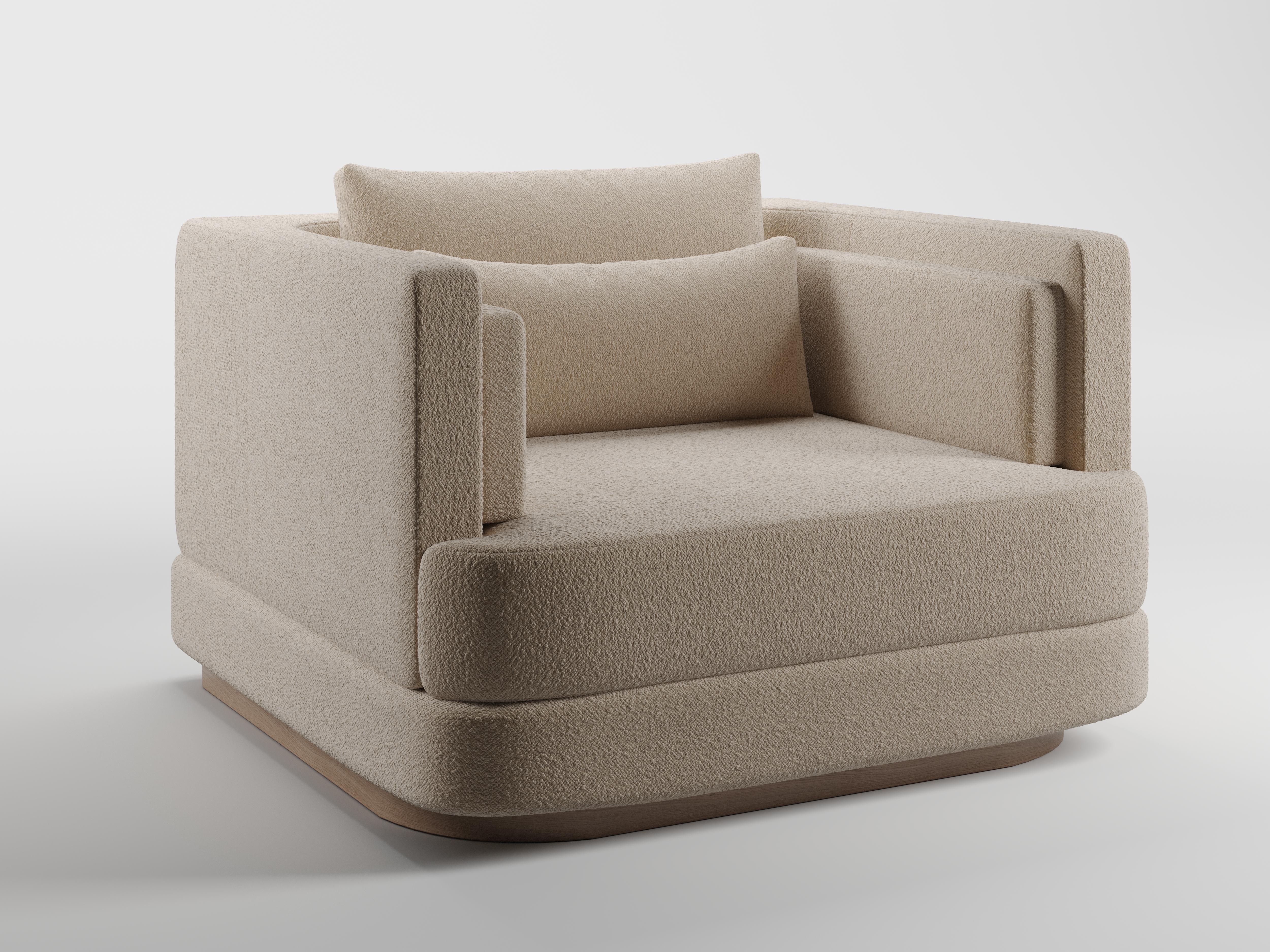 Francese Walnut Yvy Armchair by KY ARCHITECTURE in vendita