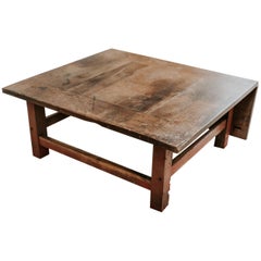 Antique Walnut Topped Coffee Table