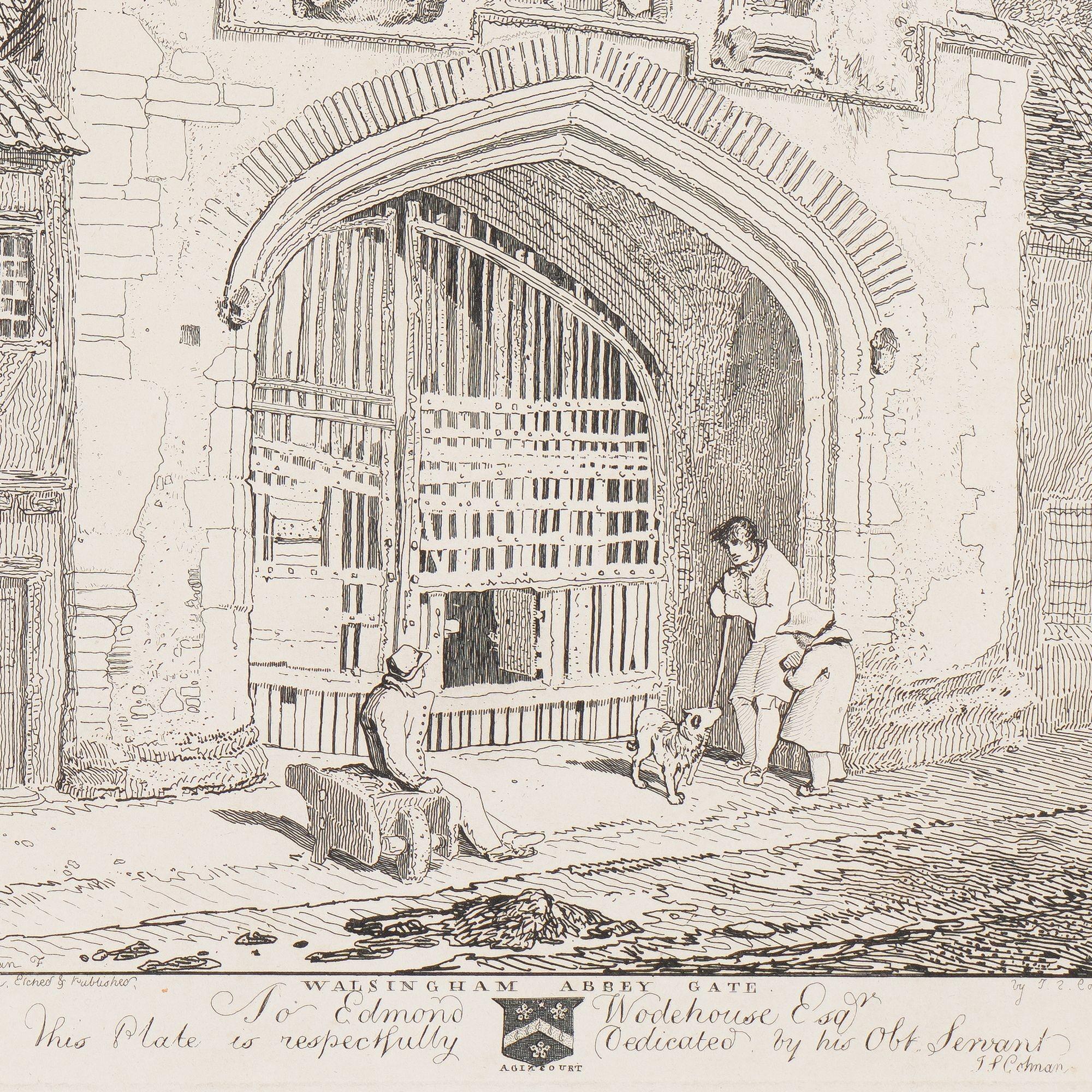 Walsingham Abbey Gate von John Sell Cotman, 1812 im Zustand „Gut“ im Angebot in Kenilworth, IL
