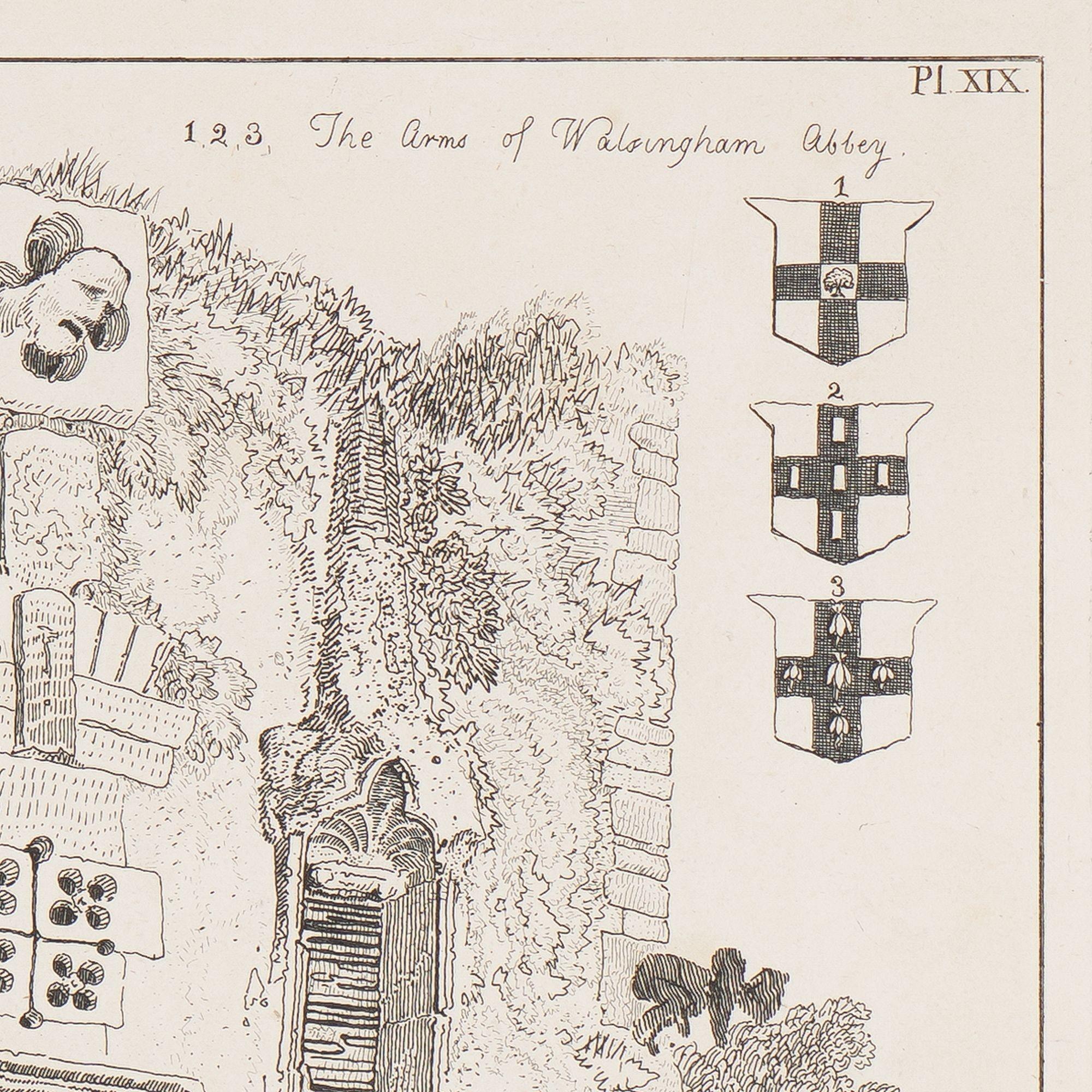Walsingham Abbey Gate von John Sell Cotman, 1812 (Papier) im Angebot