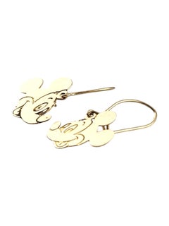 Walt Disney 14 Karat Yellow Gold Mickey Mouse Dangle Earrings #18999