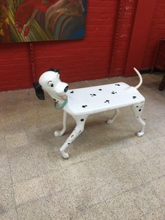 Walt Disney 'After' Child's Desk "Dalmatian" in White and Black Plastic