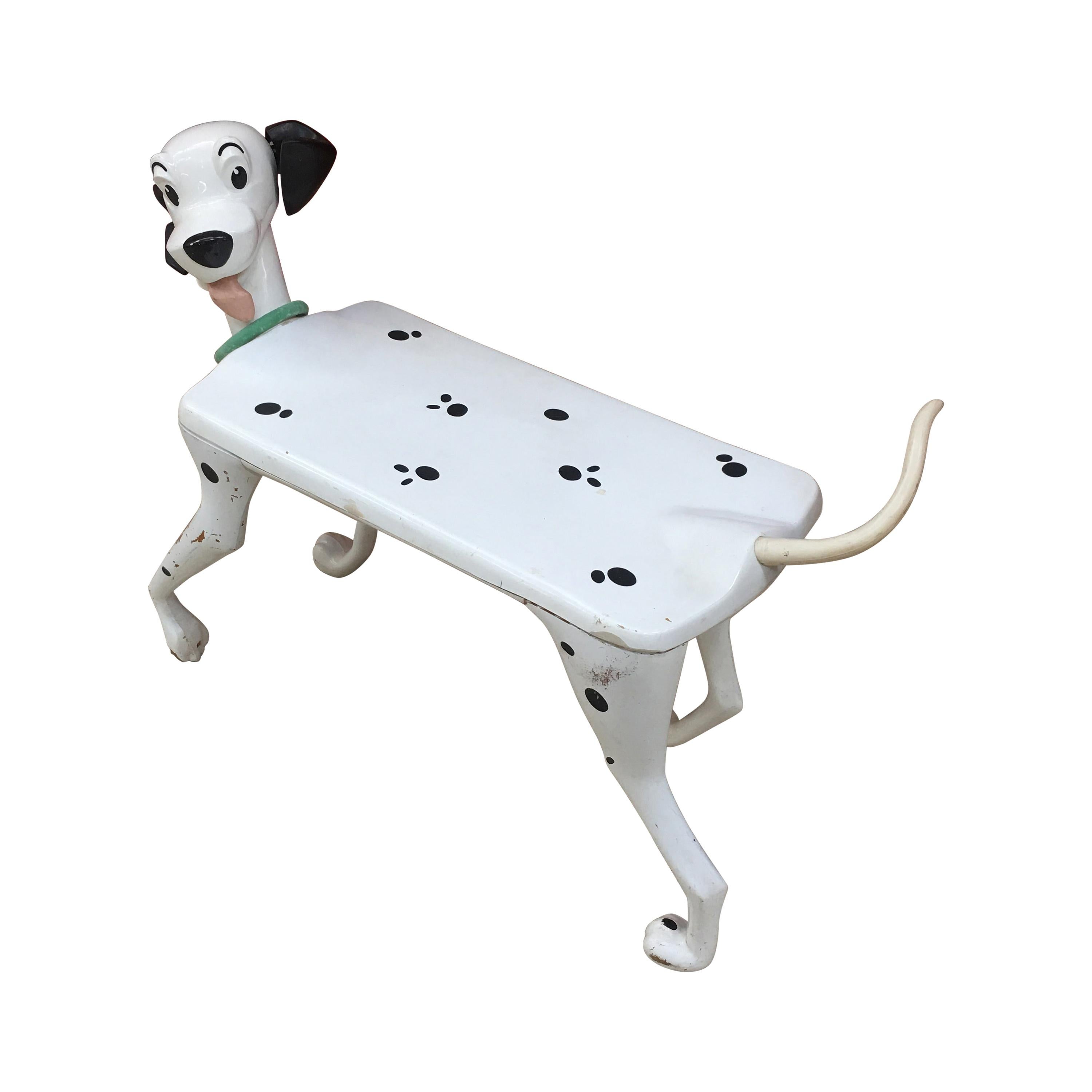 Walt Disney 'After' Child's Desk "Dalmatian" in White and Black Plastic For Sale