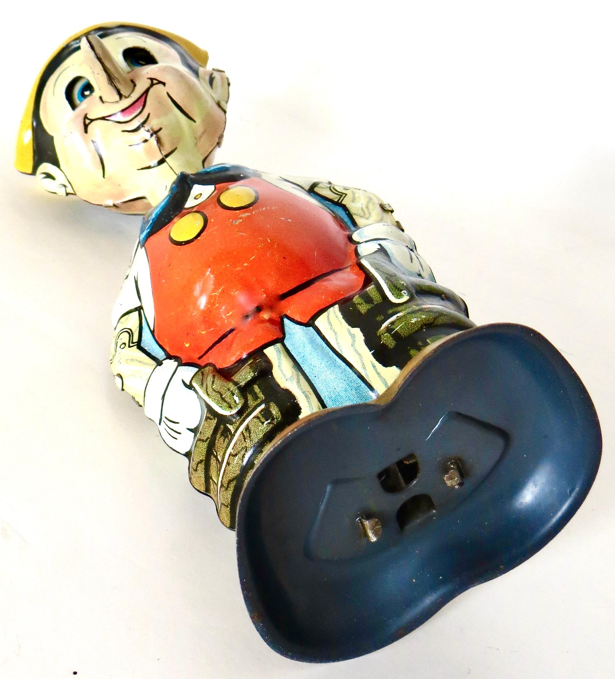Walt Disney Enterprises „Pinocchio“ Wind-Up-Spielzeug von Marx Toy Co., N.Y. Datiert 1939 (amerikanisch) im Angebot