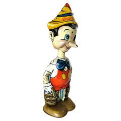 Walt Disney Enterprises „Pinocchio“ Wind-Up-Spielzeug von Marx Toy Co., N.Y. Datiert 1939
