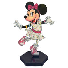 Walt Disney Life-Size Sculpture of Dancing Minnie Mouse on Wheeled Base