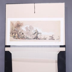 Walt Disney Limited Edition Litograph of "Jungle Cruise" by Harper Goff, 20th C