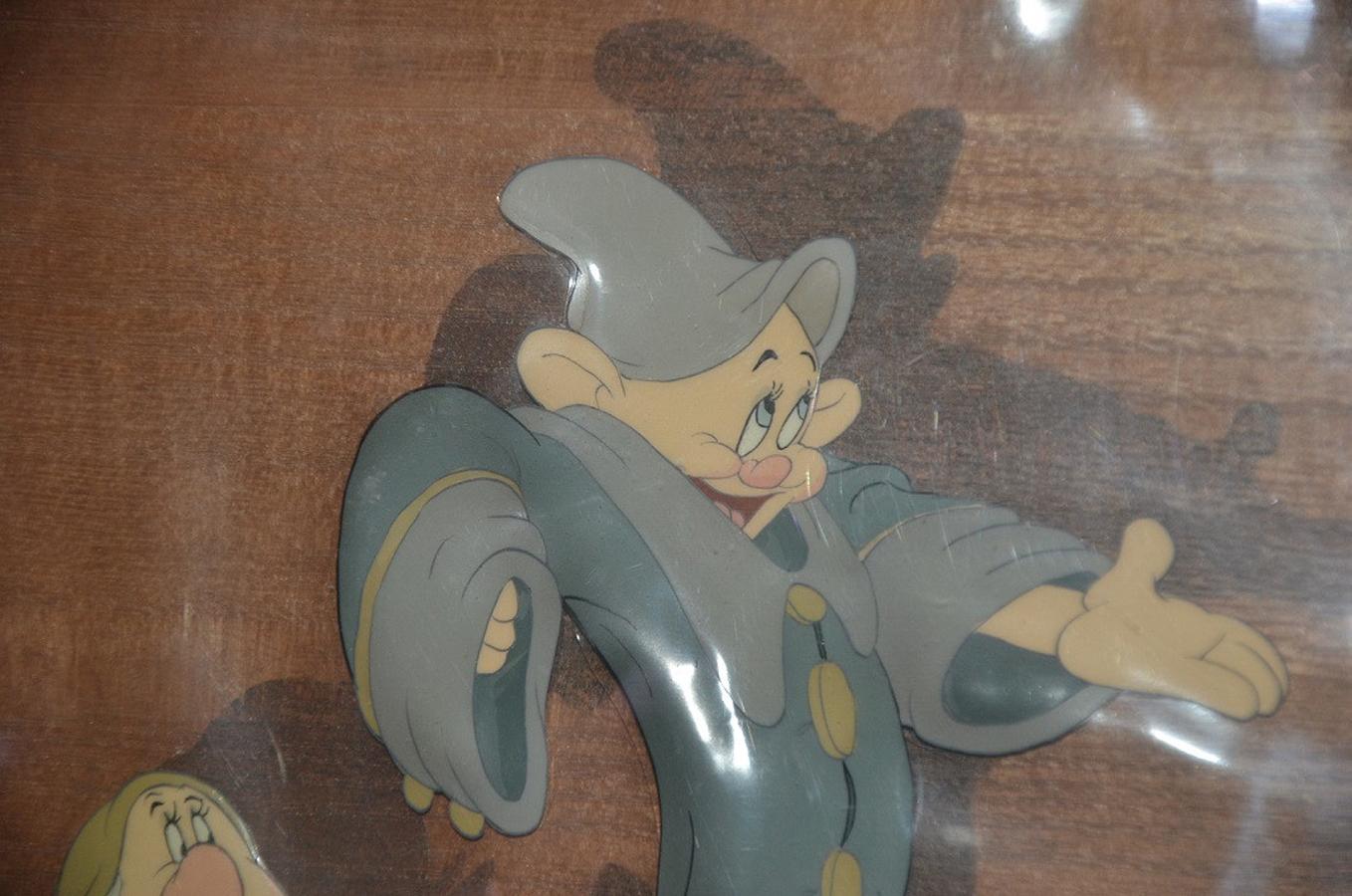 Walt Disney Production Cels Setup on Courvoisier Background from Snow White 7