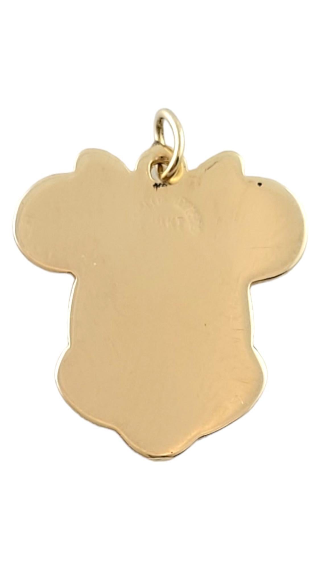 Women's Walt Disney Productions 14K Yellow Gold Minnie Mouse Charm Pendant #18194