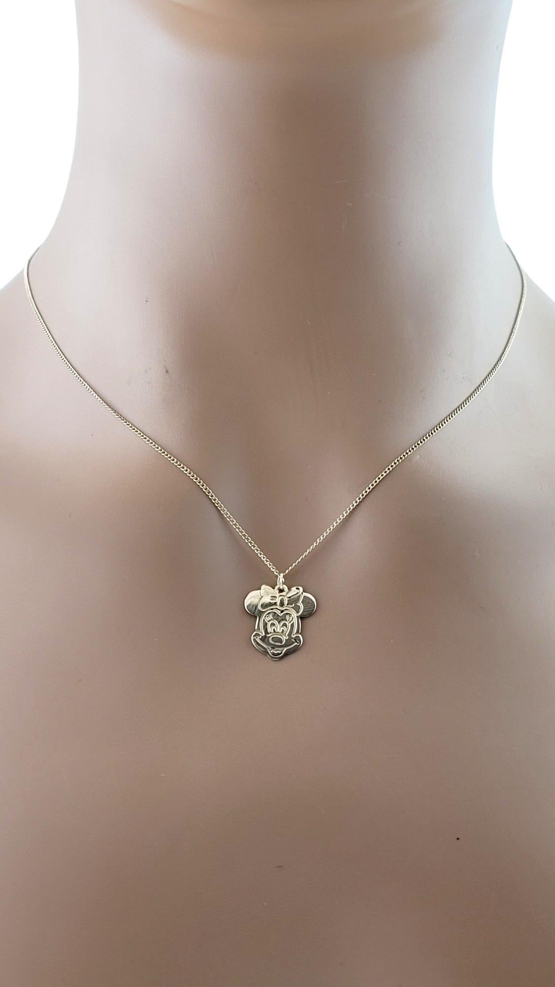 Walt Disney Productions 14K Yellow Gold Minnie Mouse Charm Pendant #18194 3