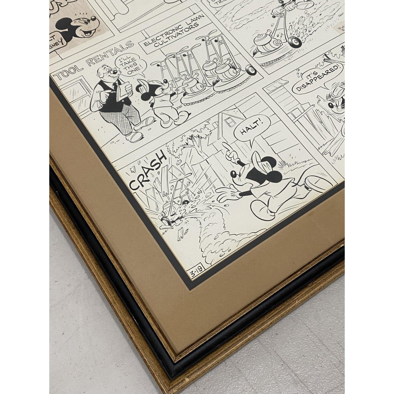 Mickey Mouse, Original Comic-Streifen-Kunst C.1967 im Angebot 9