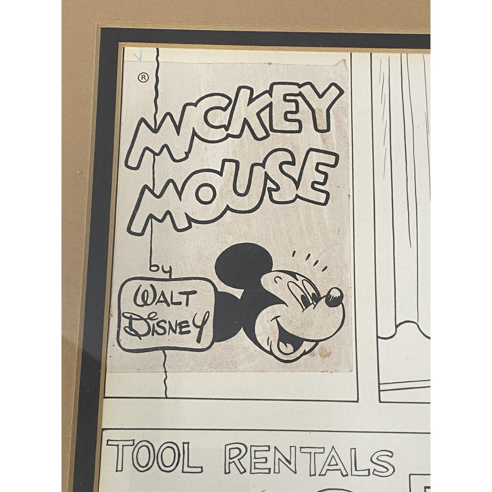 Mickey Mouse, Original Comic-Streifen-Kunst C.1967

Original Feder und Tinte mit Mischtechnik

Abmessungen 24,25