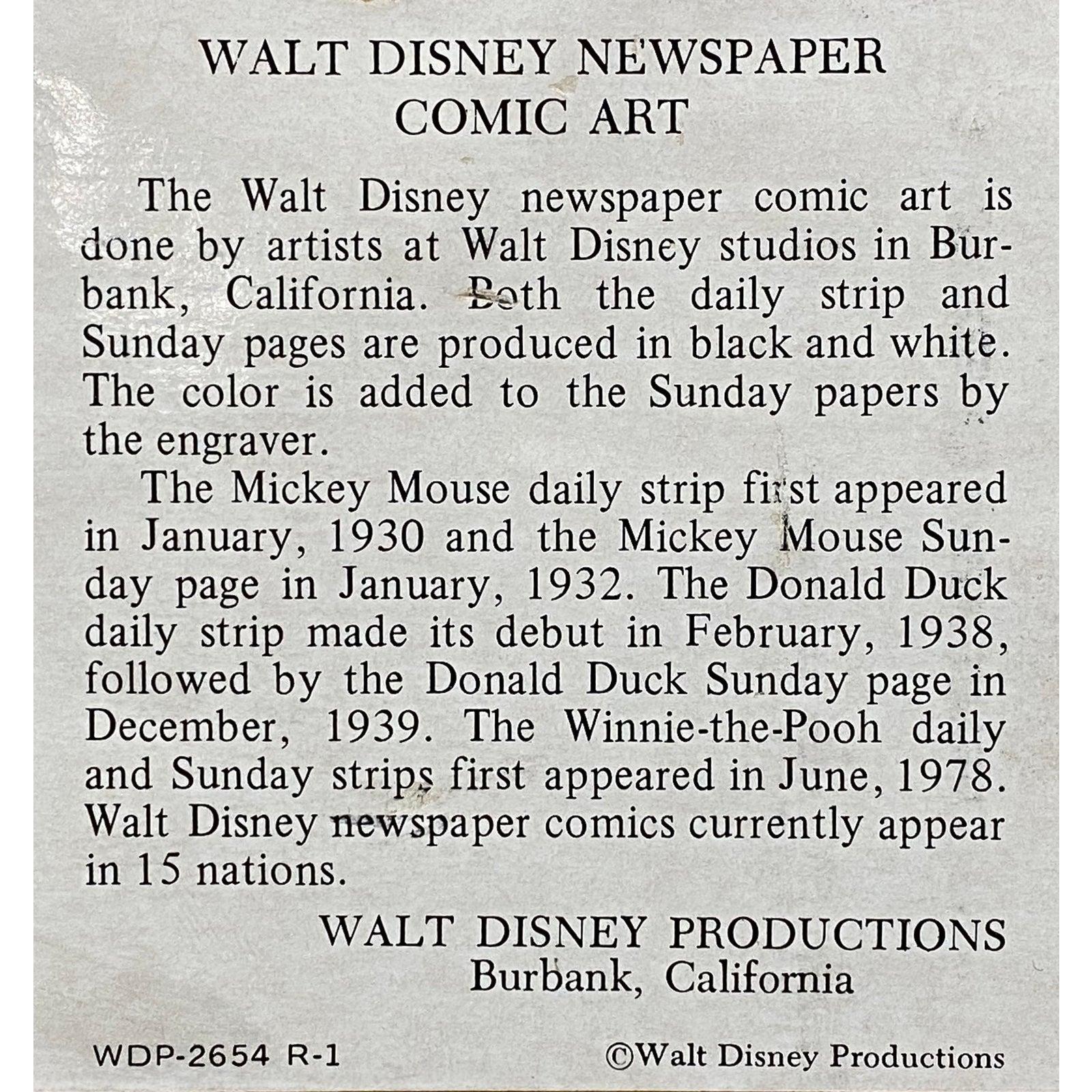 Mickey Mouse, Original Comic-Streifen-Kunst C.1967 im Angebot 1