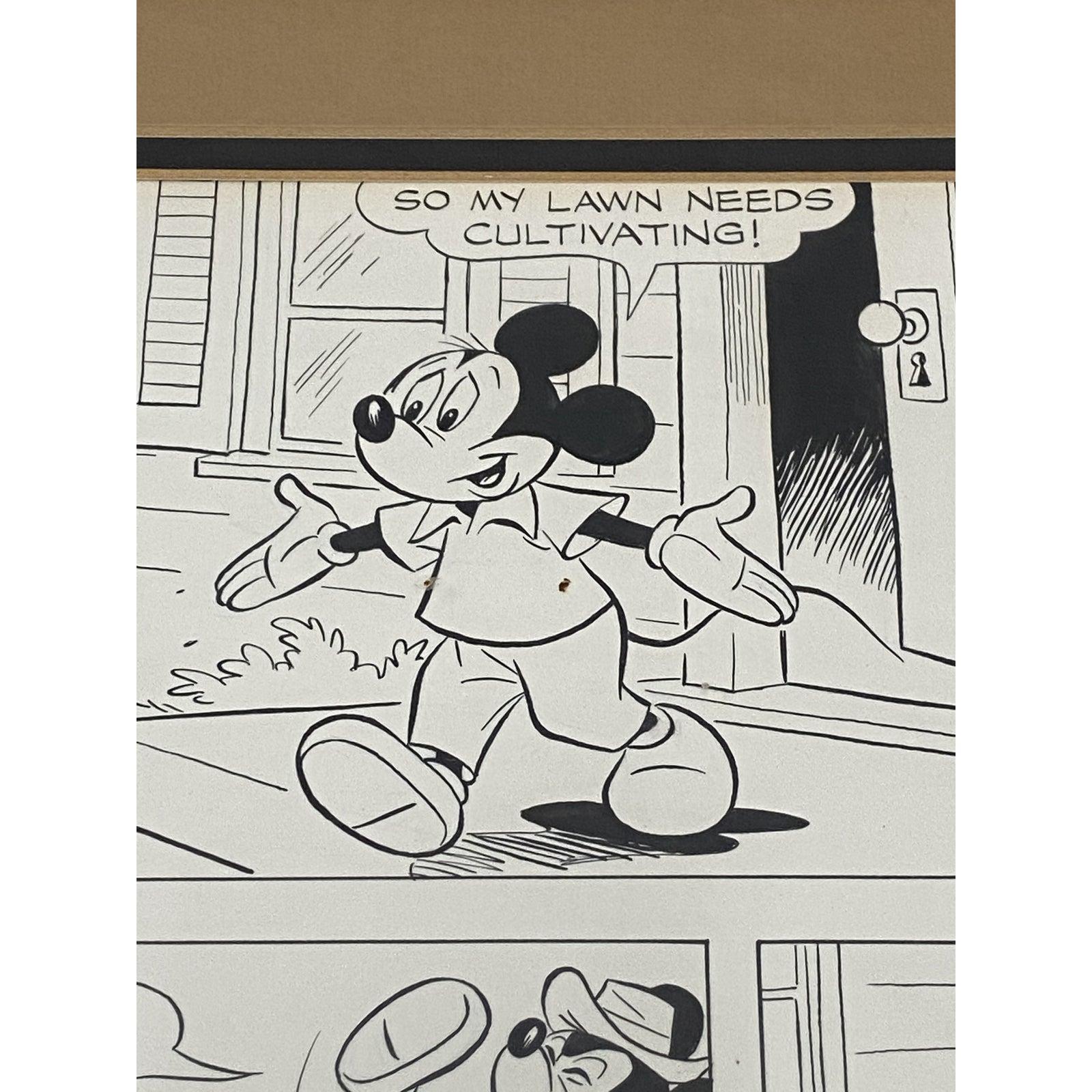 Mickey Mouse, Original Comic-Streifen-Kunst C.1967 im Angebot 2