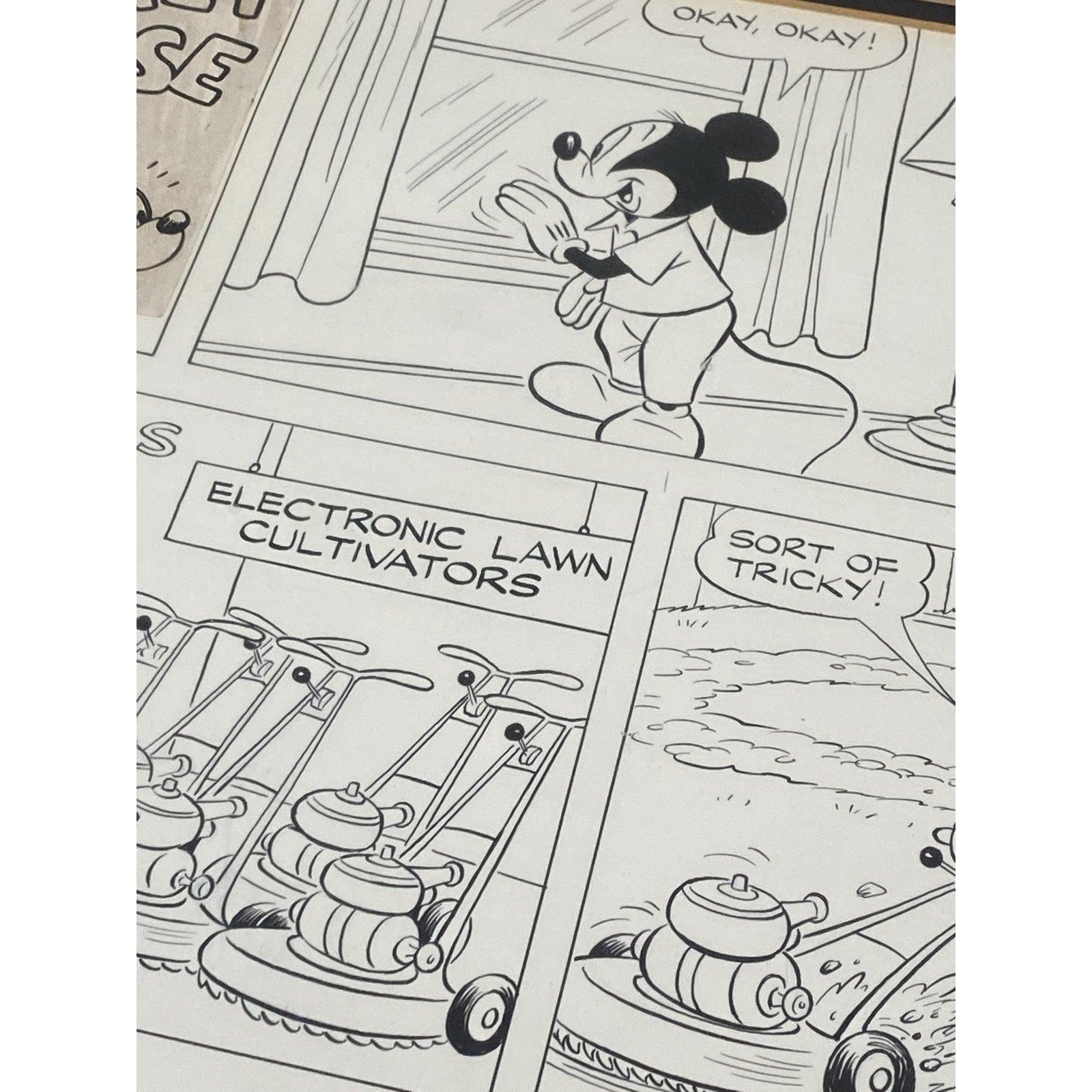 Mickey Mouse Original Comic Strip Art C.1967

Original pen and ink with mixed media

Dimensions 24.25