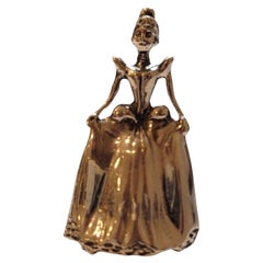 Walt Disney Sterling Silver Cinderella Bell Charm #18364