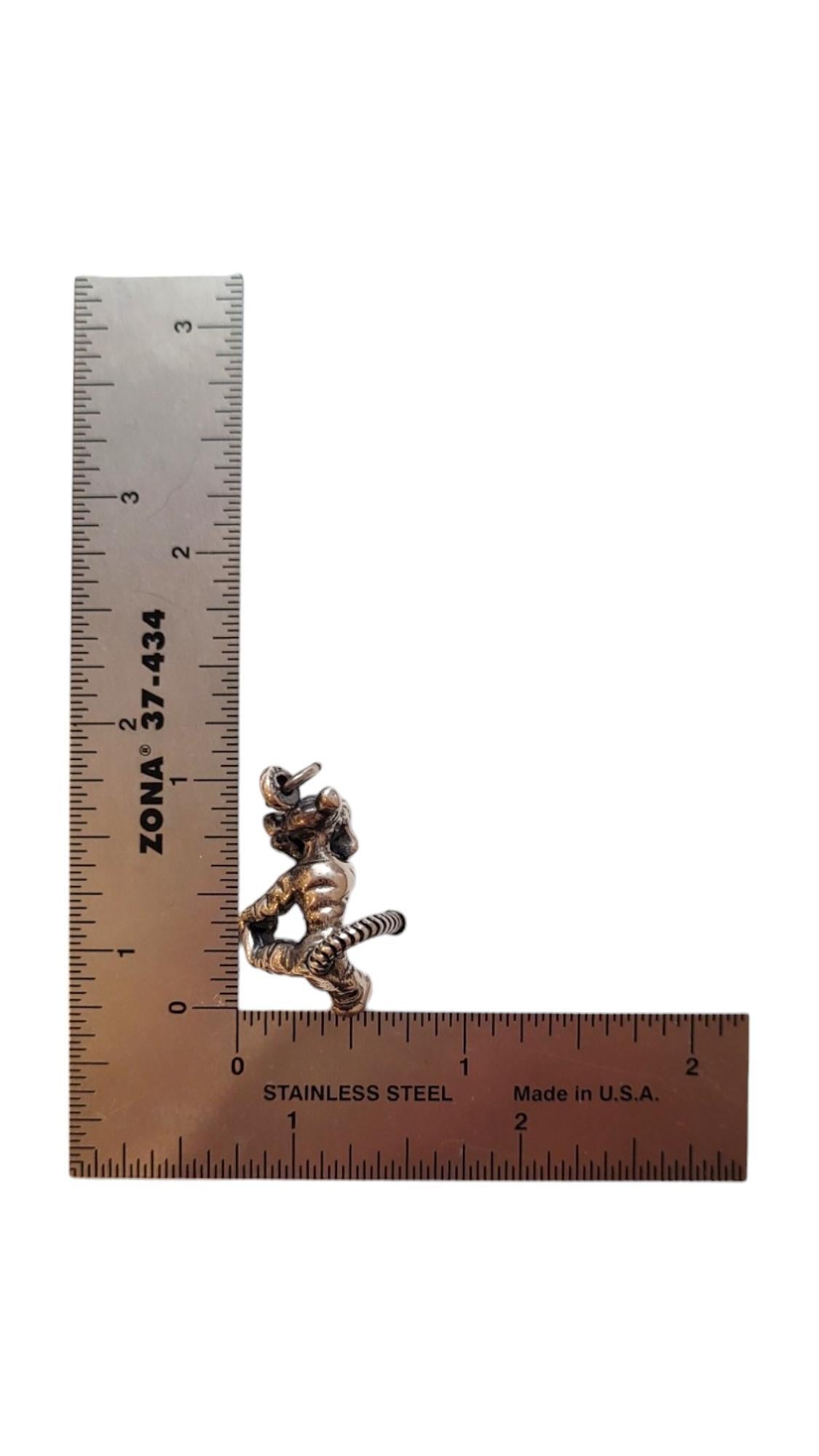 Walt Disney Sterling Silver Tigger Charm #18366 2