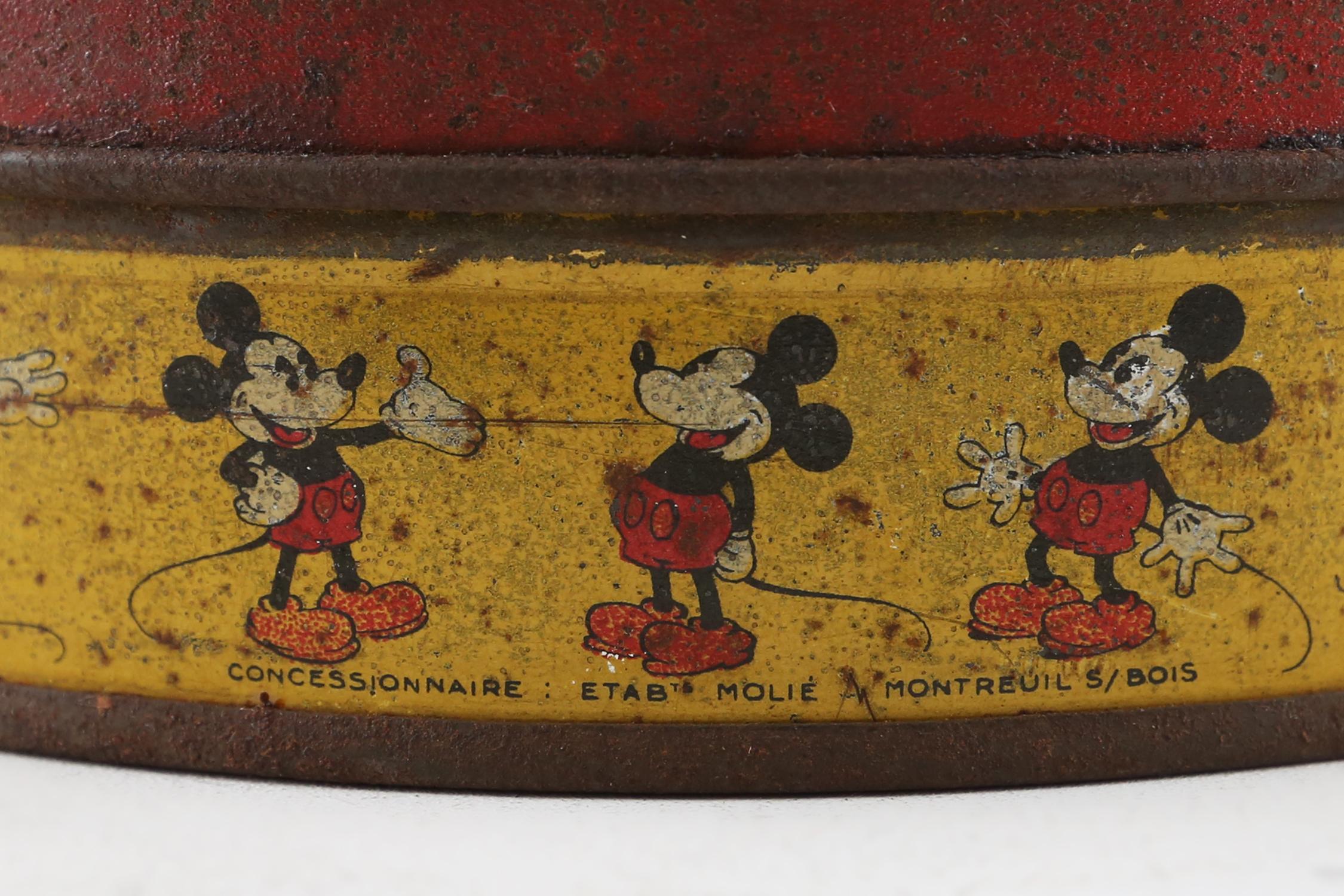 Walt Disney Tin Box with Mickey Mouse, 1930's 1