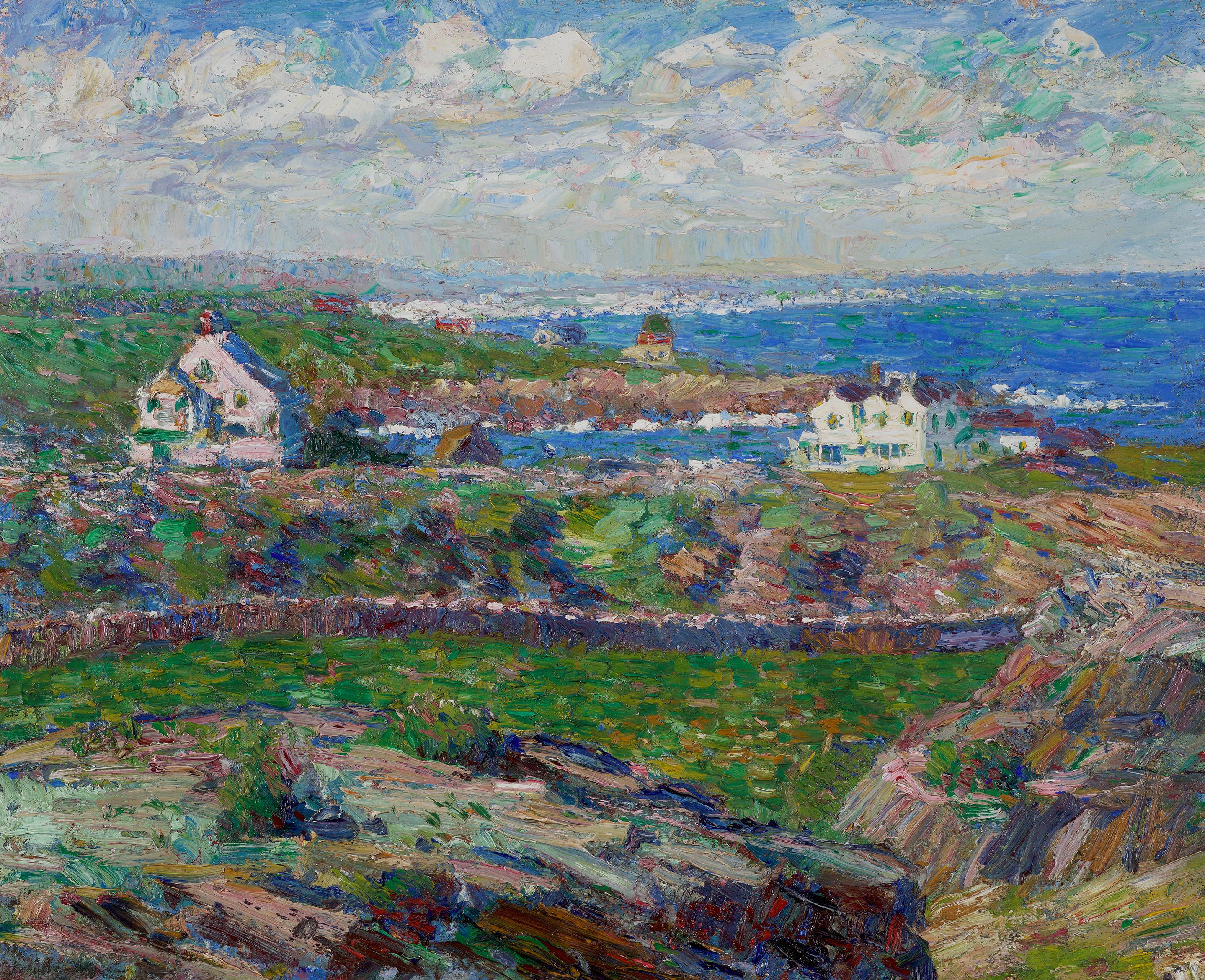 Walt Kuhn Landscape Painting - Houses on the Sound, Ogunquit, Maine