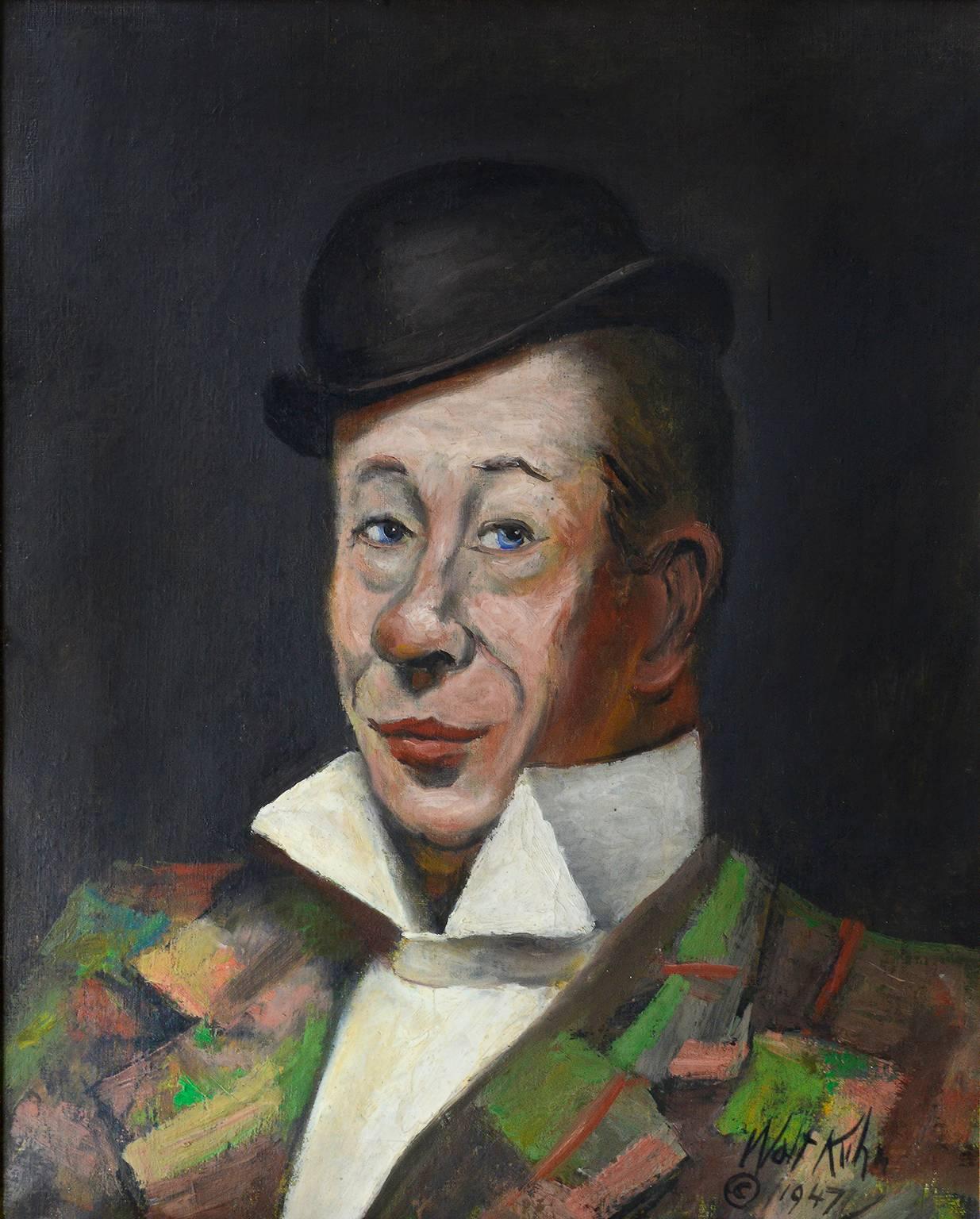 Walt Kuhn Figurative Painting – Porträt von Bert Lahr – Bert Lahr  Circus-Performancer – Modernismus