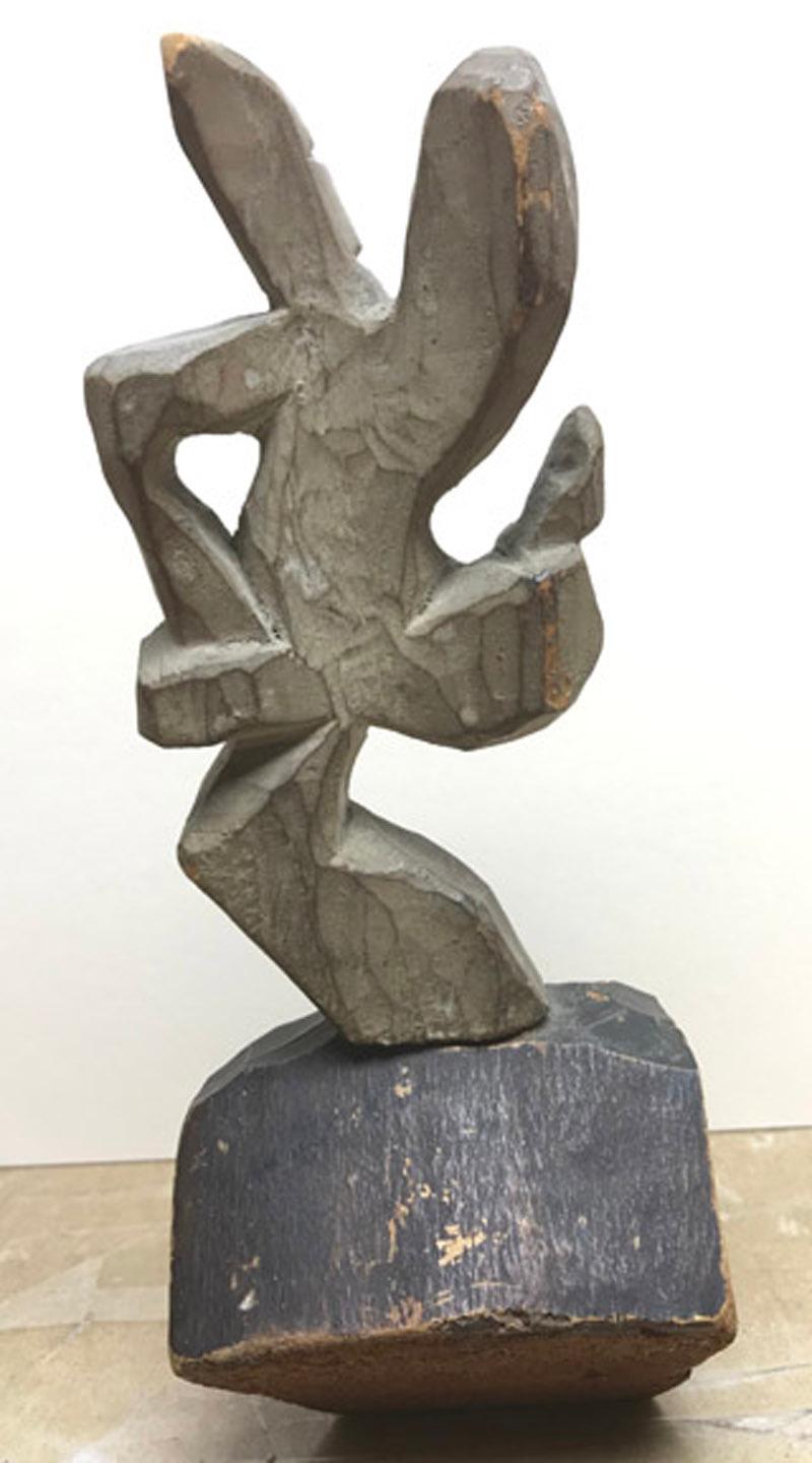 Sans titre (Dancing Figure) - Marron Abstract Sculpture par Walt Kuhn