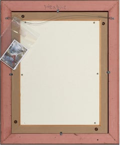 Pelirroja sentada junto a una canoa  pintado en  Arte y artesanía  estilo