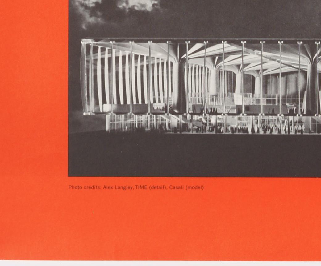 The Great Architecture for the Sixties - Le hall d'exposition de Pier Luigi Nervi à Turin - Print de Walter Allner