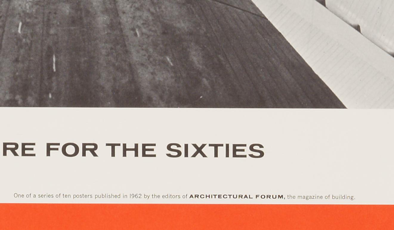 The Great Architecture for the Sixties - Le hall d'exposition de Pier Luigi Nervi à Turin - Gris Print par Walter Allner