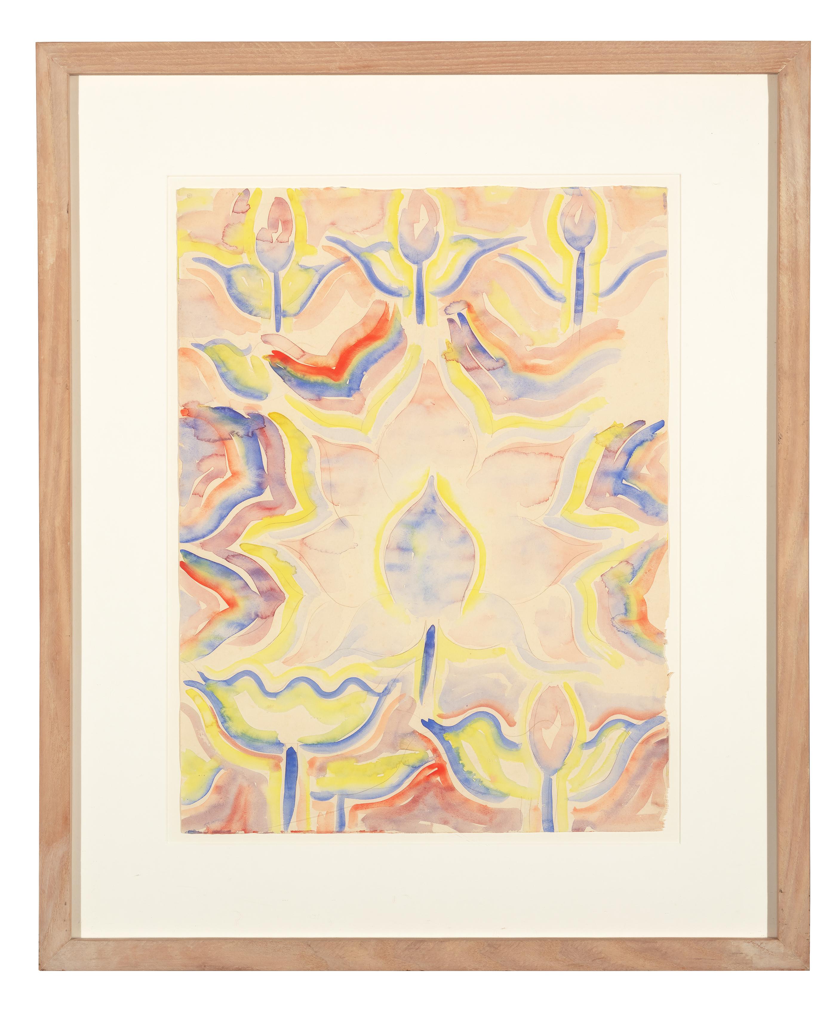 Walter Anderson Abstract Painting - Lotus