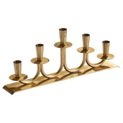 Walter Andersson, Candelabra, Brass, Sweden, 1950s