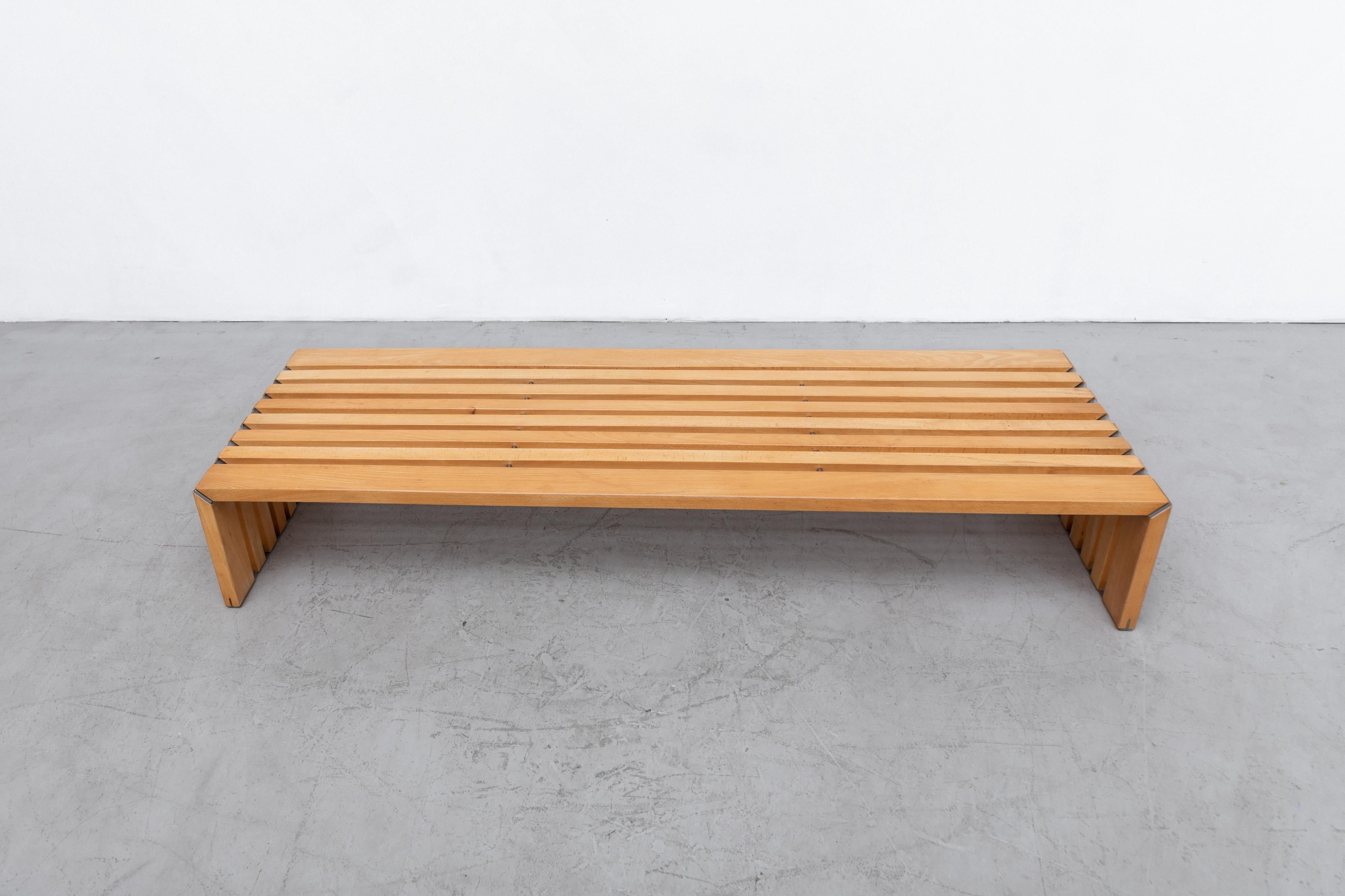 Walter Antonis 'Passe Partout' Ash Slat Bench or Low Table for Arspect In Good Condition In Los Angeles, CA